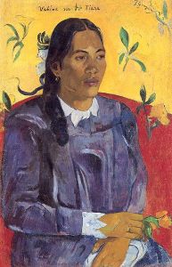Ragazza con il fiore di Paul Gauguin