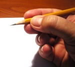 matita tenuta di punta