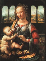 Leonardo da Vinci - Madonna con garofano