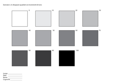Disegnare quadrati allineati con aumento di tonodi Vincenzo Iacobelli